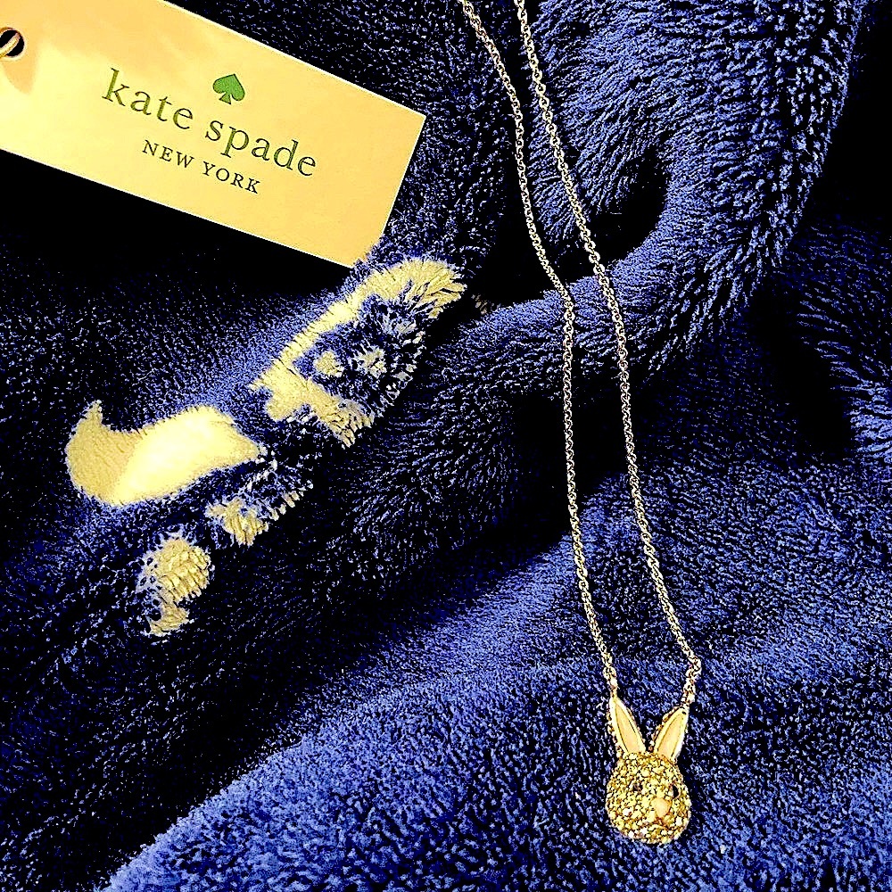 NWT Kate Spade Bunny 🐰 Rabbit Rhinestone Necklace